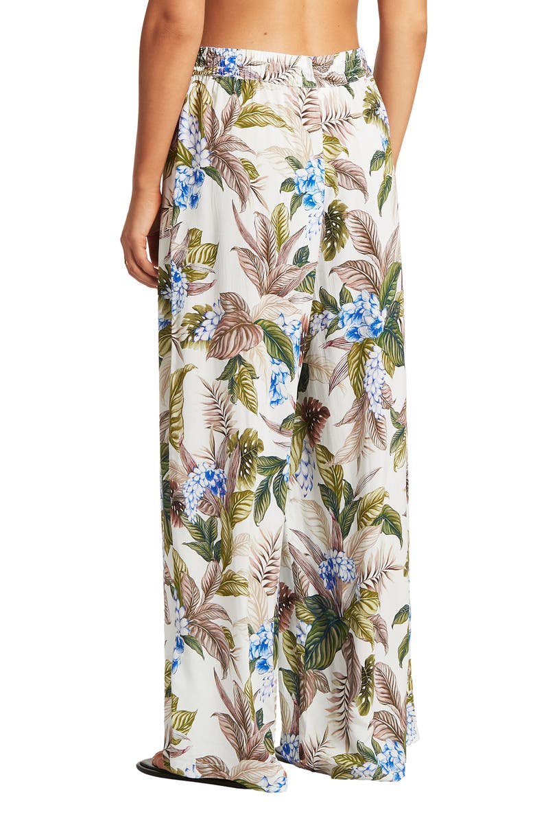 Sea Level Cover-Up Palazzo Pants, Alternate, color,