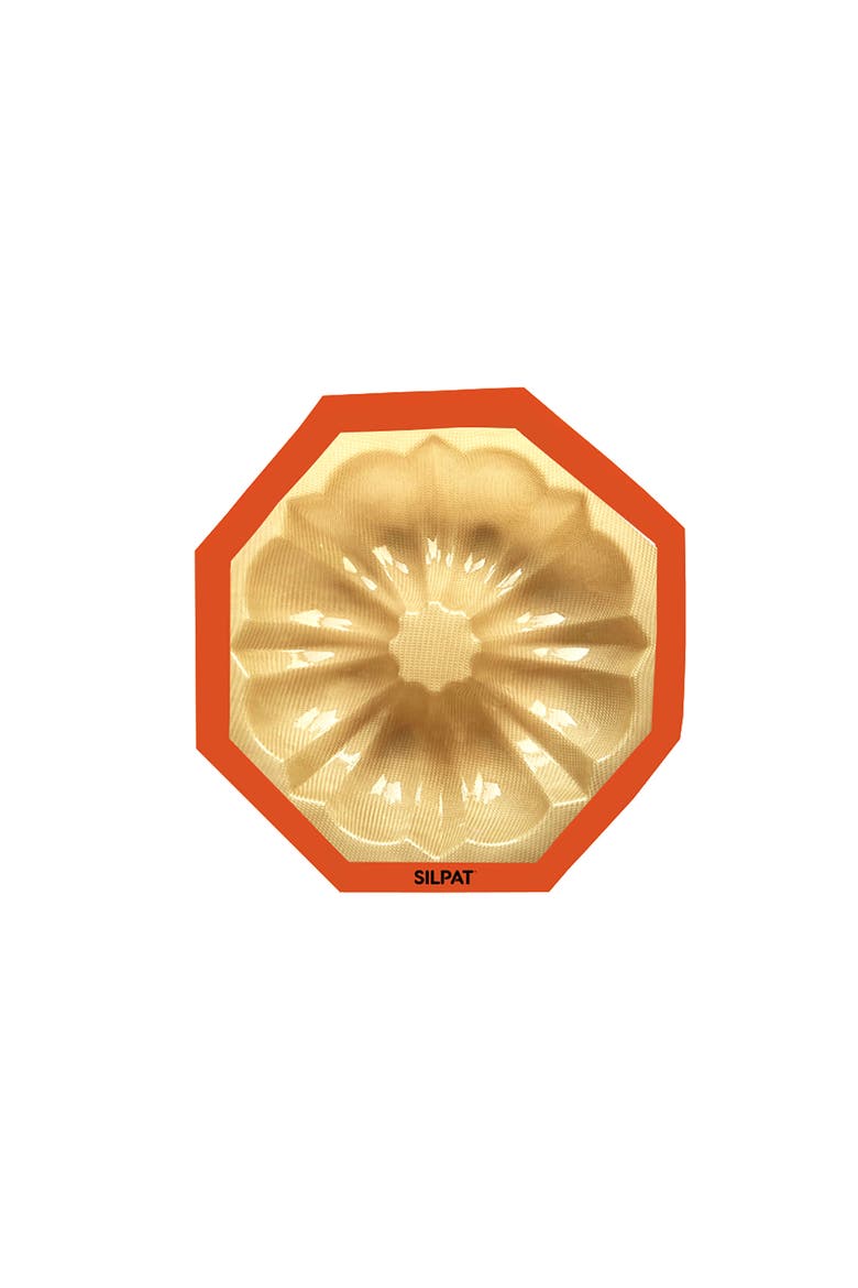 Perfect Non-Stick Rose Fluted Cake Pan, Main, color, Orange