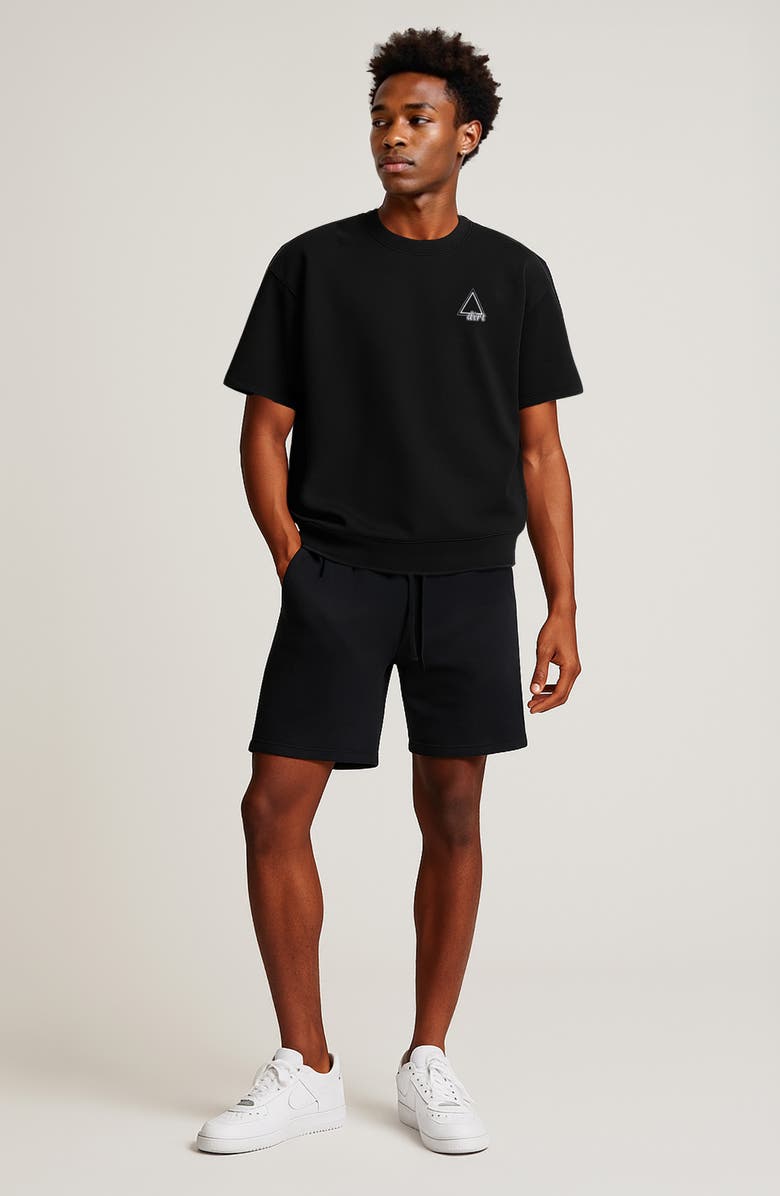 D.RT Short Sleeve Sweatshirt, Alternate, color, Black