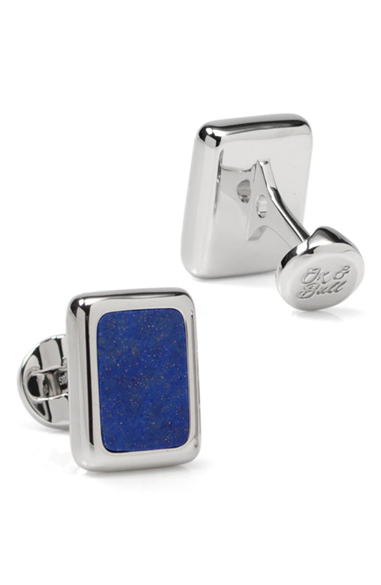 Cufflinks, Inc. Men's JFK Presidential Sterling Silver & Lapis Cuff Links, Alternate, color, Blue
