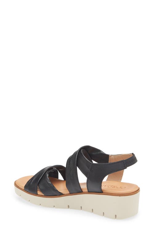 Cordani Margo Wedge Sandal In Black