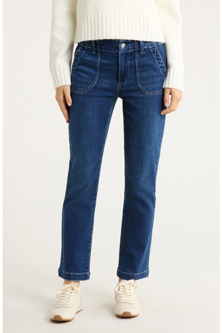 Mayslie Ankle Straight Leg Jeans, Main, color, DRESDEN