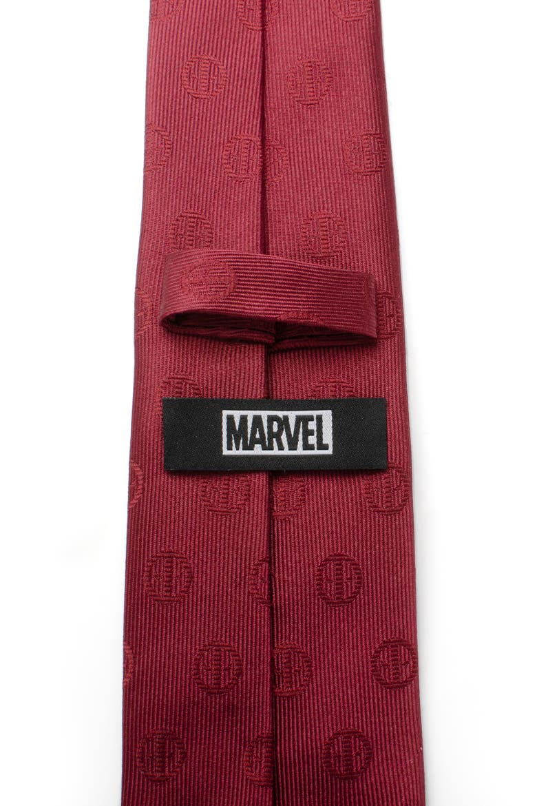 Deadpool Silk Tie, Alternate, color, RED
