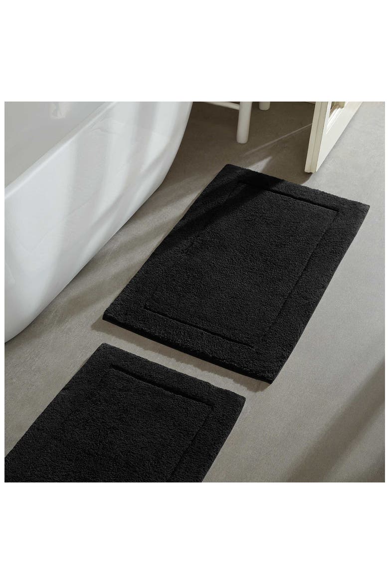 Essence Solid Bath Mat, Alternate, color, BLACK