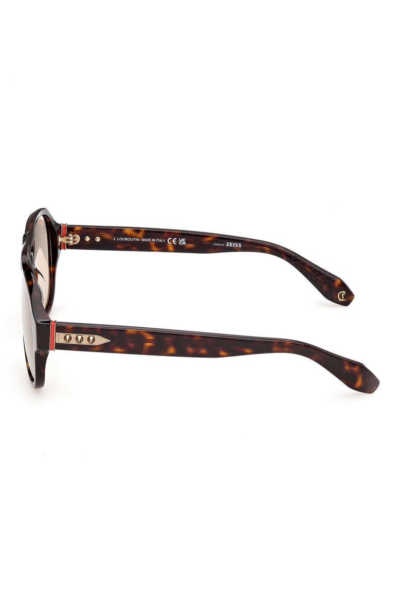 58mm Pilot Sunglasses, Alternate, color, DARK HAVANA / SAND