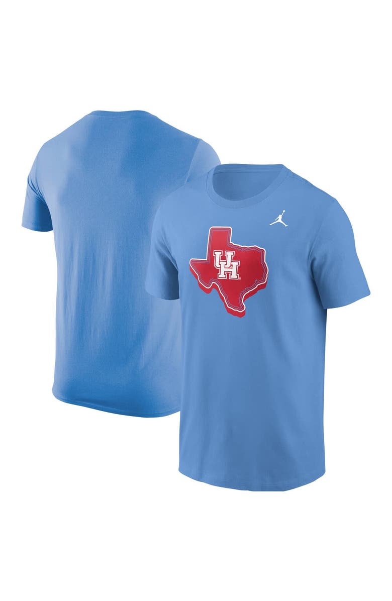 Jordan Brand Men's Jordan Brand Valor Blue Houston Cougars State Blue Out T-Shirt, Main, color, Light Blue