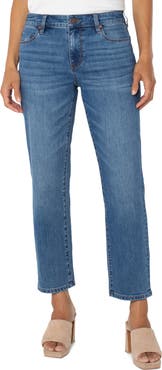 Liverpool Los Angeles Kennedy Mid Rise Ankle Straight Leg Jeans