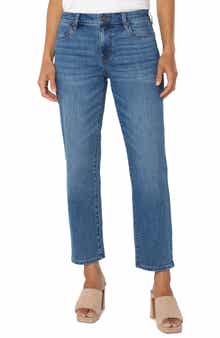 Liverpool Los Angeles Kennedy Mid Rise Ankle Straight Leg Jeans