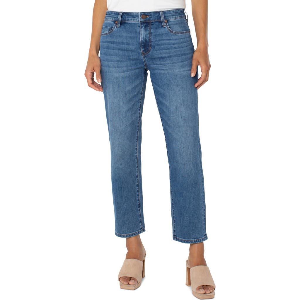 Shop Liverpool Los Angeles Kennedy Mid Rise Ankle Straight Leg Jeans In Temecula