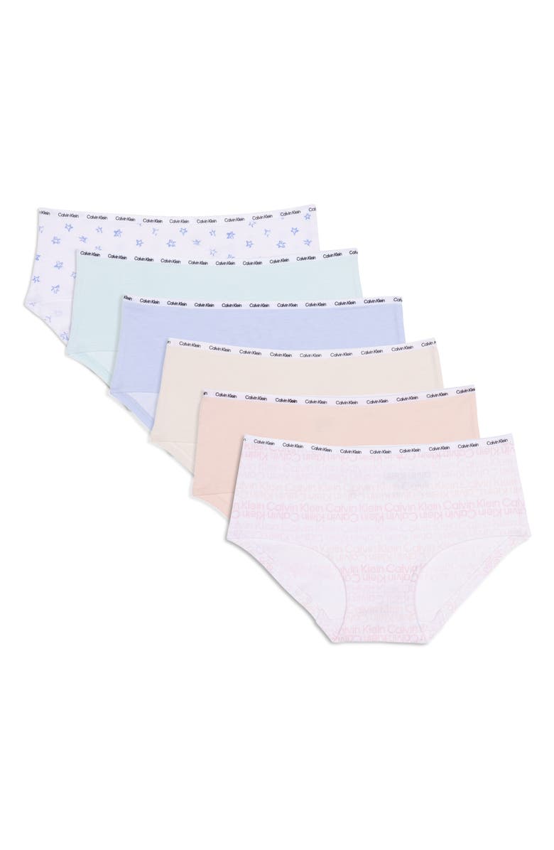 Calvin Klein Kids' 6-Pack Hipster Briefs, Main, color, 