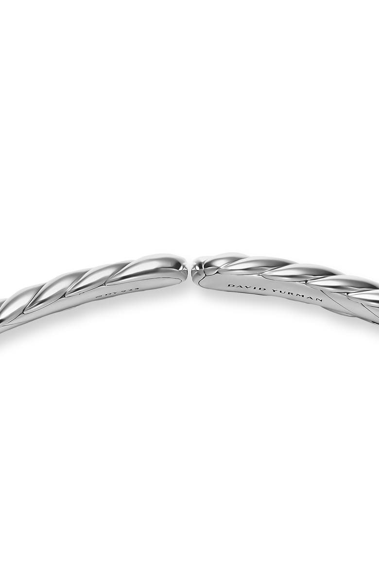 David Yurman Sculpted Cable Flex Necklace in Sterling Silver, 11mm, Alternate, color, Silver
