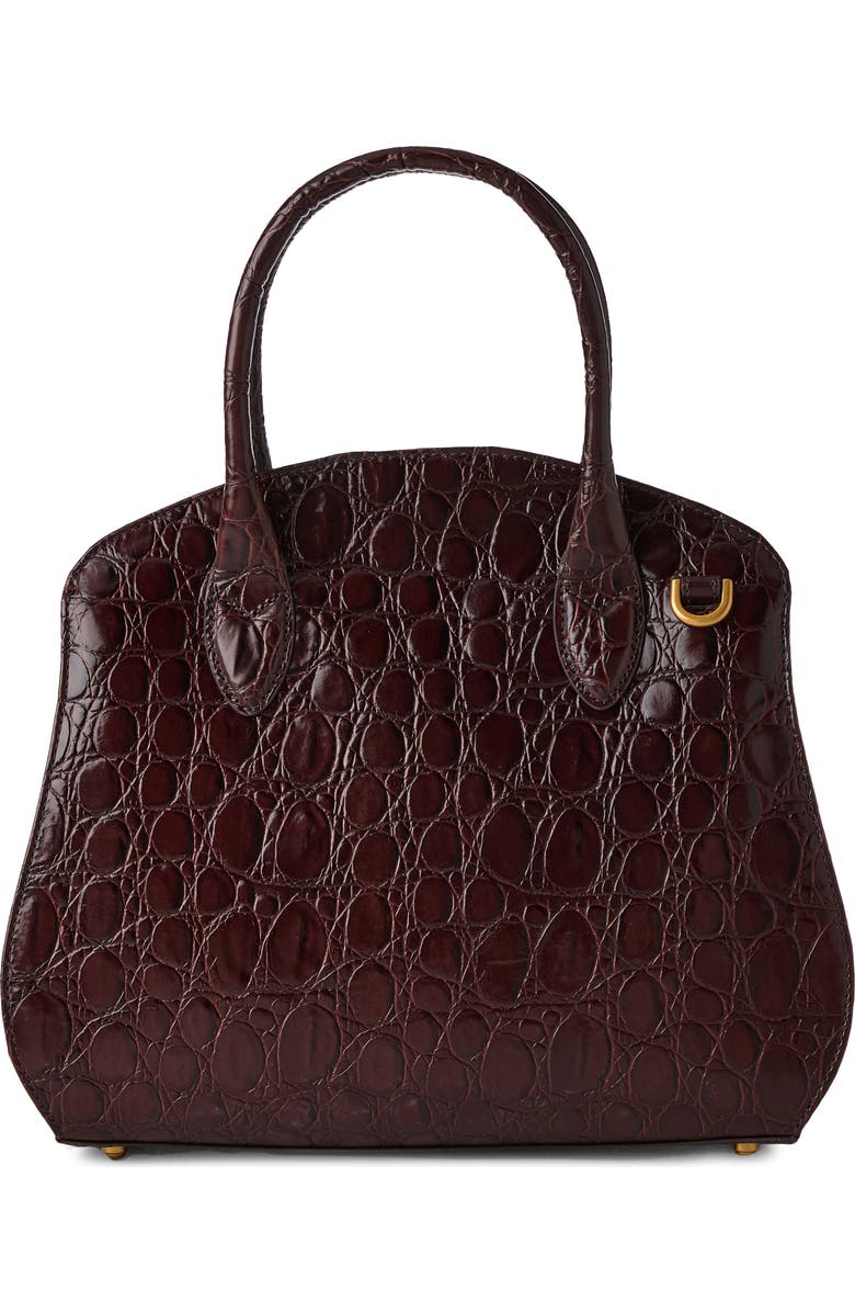 Brahmin Rosetta Lizard Embossed Leather Satchel, Alternate, color,