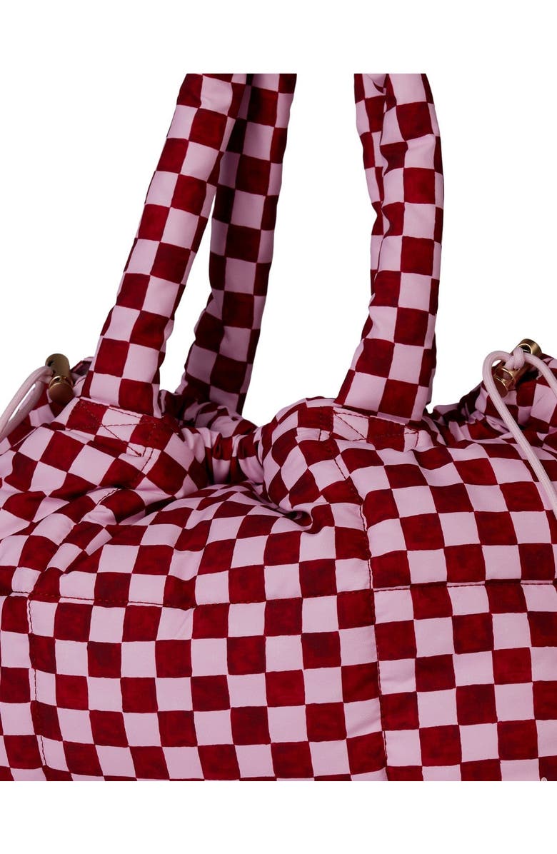 The Somewhere Co Crimson Haze Marshmallow Midi Tote Bag, Alternate, color, Crimson Haze