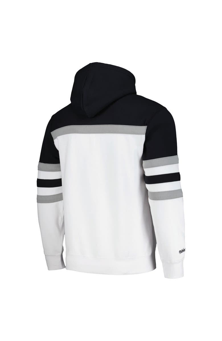 Mitchell & Ness Men's Mitchell & Ness White/Black Los Angeles Kings Head Coach Pullover Hoodie, Alternate, color, White