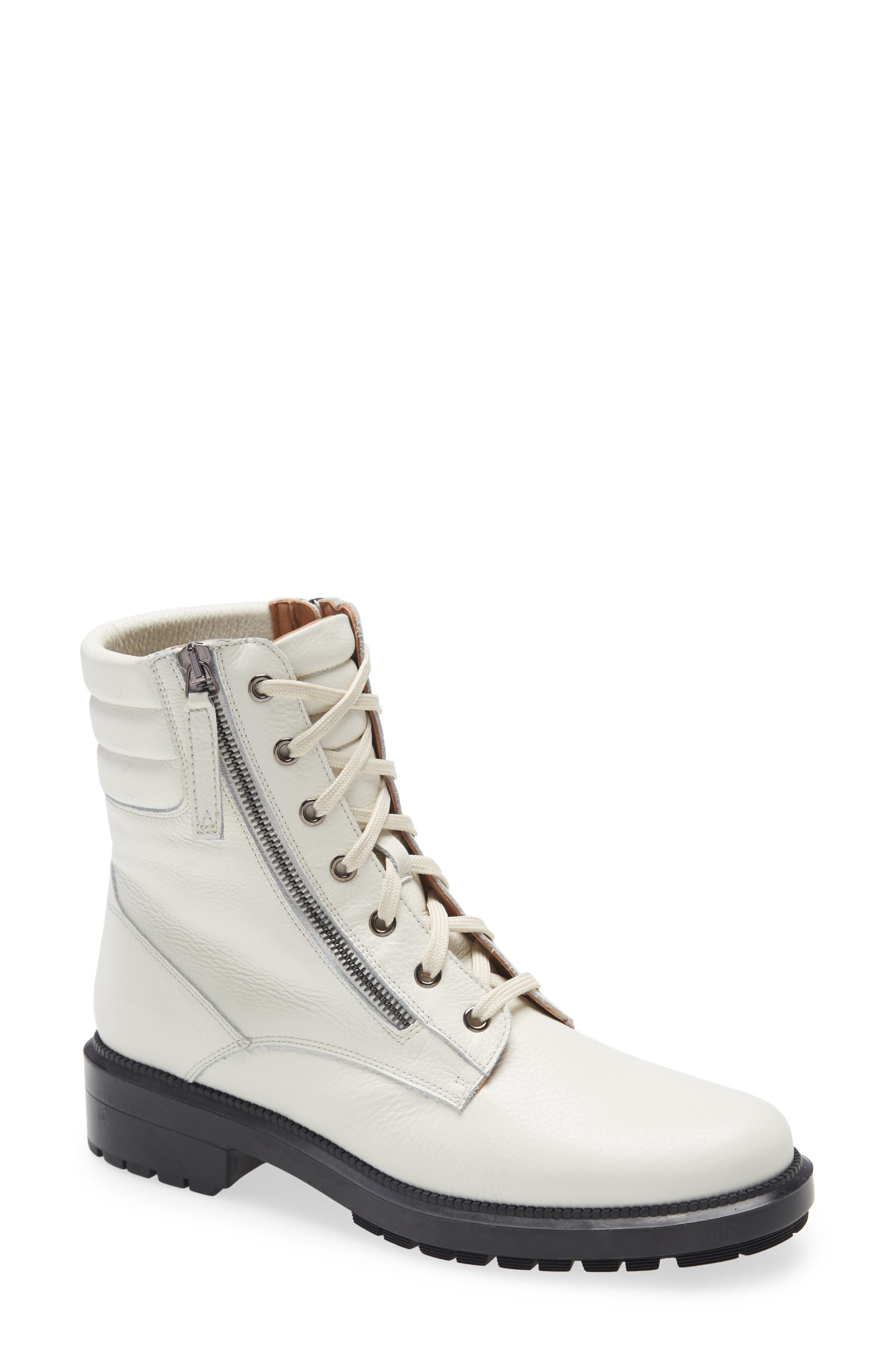 Laila Water Resistant Bootie, Main, color, OFF WHITE