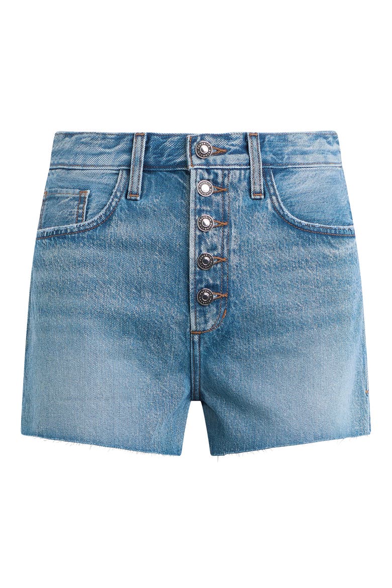 The Caroline High Waist Cutoff Denim Shorts, Alternate, color, HELENA