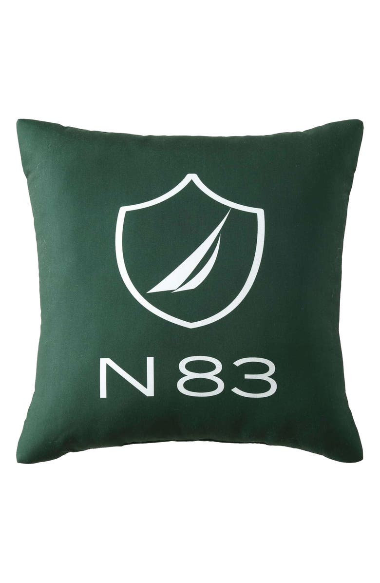 Nautica N83 Boat Microfiber Throw Pillow, Main, color, Dark Green