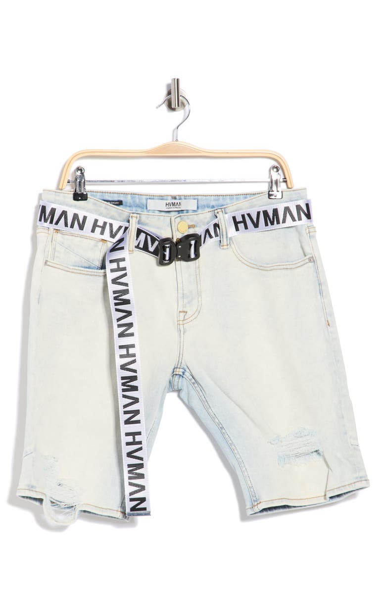HVMAN Mero Slim Stretch Shorts, Alternate, color, Zephyr