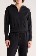 MARIKA Roxie Crop Quarter Zip Hoodie