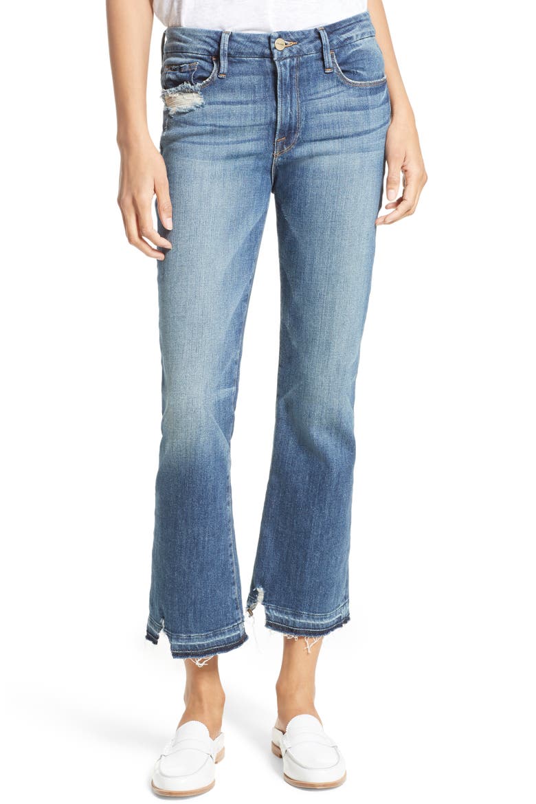 Released Hem Le Crop Mini Boot Jeans, Main, color, ROBERTS