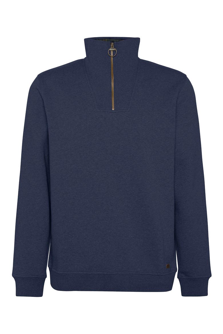 Nelson Cotton Half Zip Sweatshirt, Alternate, color, NAVY MARL