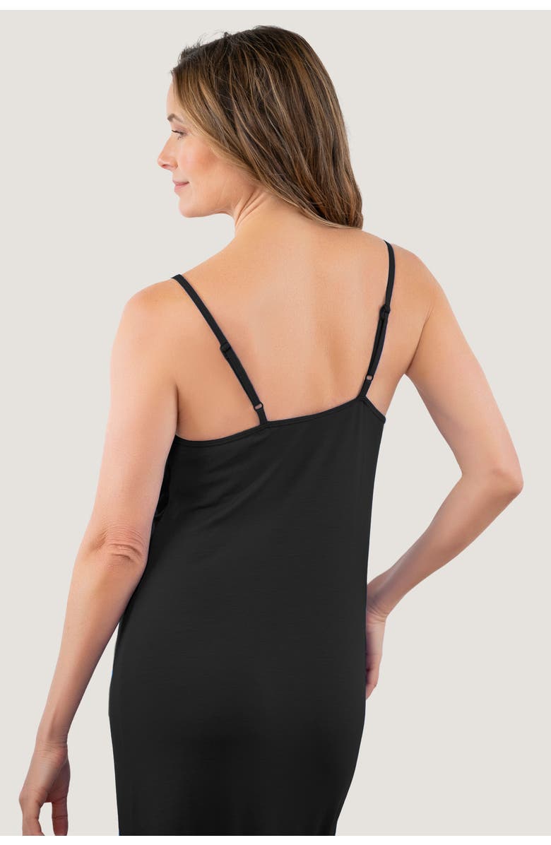 JJwinks Lover Nightgown With Luxuriously Soft Built-In Shelf, Alternate, color, Black