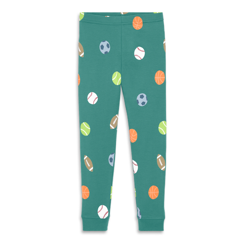 Kids Organic Pj Pant In Rainbow Graphic Prints