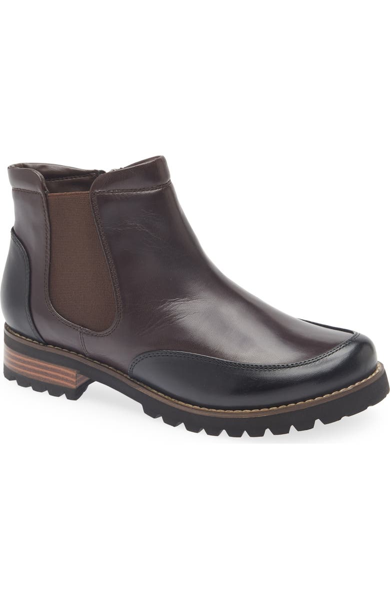 Regarde Le Ciel Layla Lug Sole Chelsea Boot, Main, color, Glove Black/ Tdm