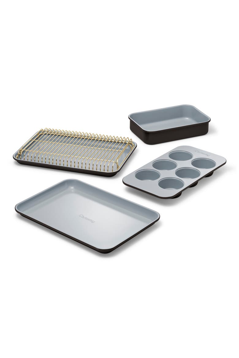 Mini Bakeware Set, Main, color, BLACK/ GOLD