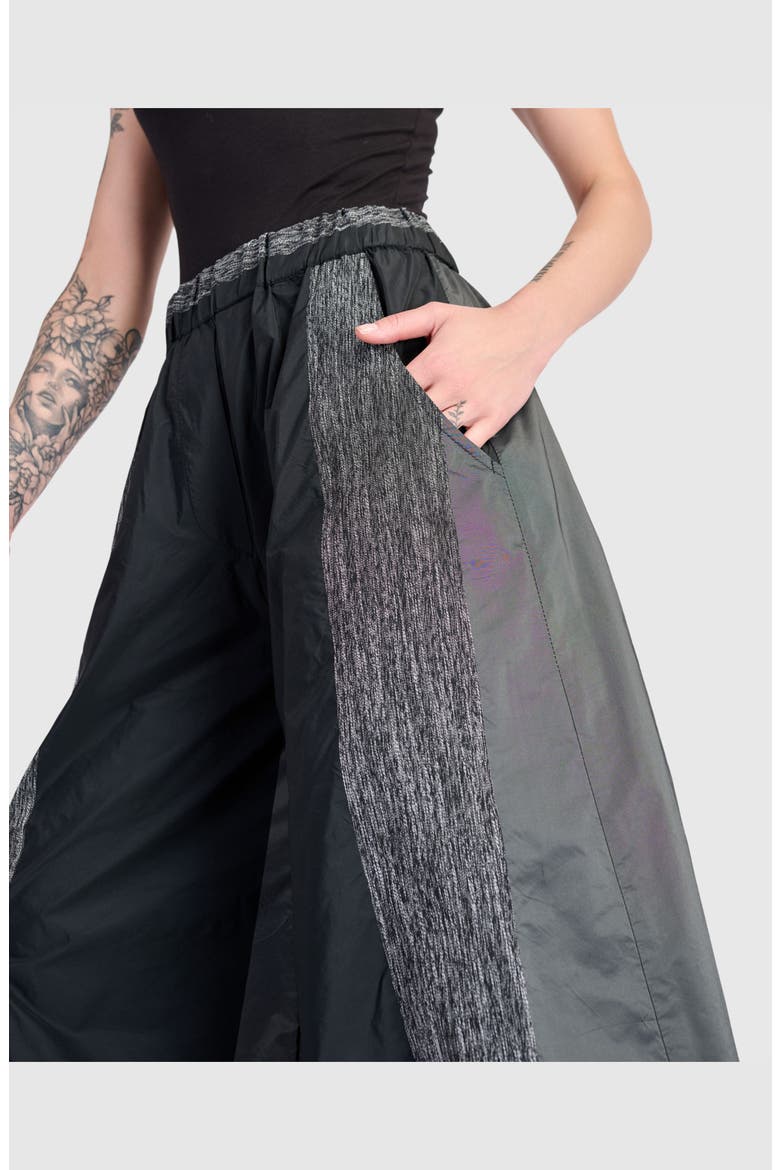 Tasset Wide Leg Pants, Alternate, color, Iron