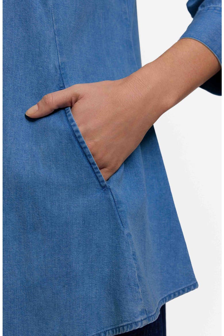 Cici Denim Tunic, Alternate, color, MEDIUM WASH BLUE