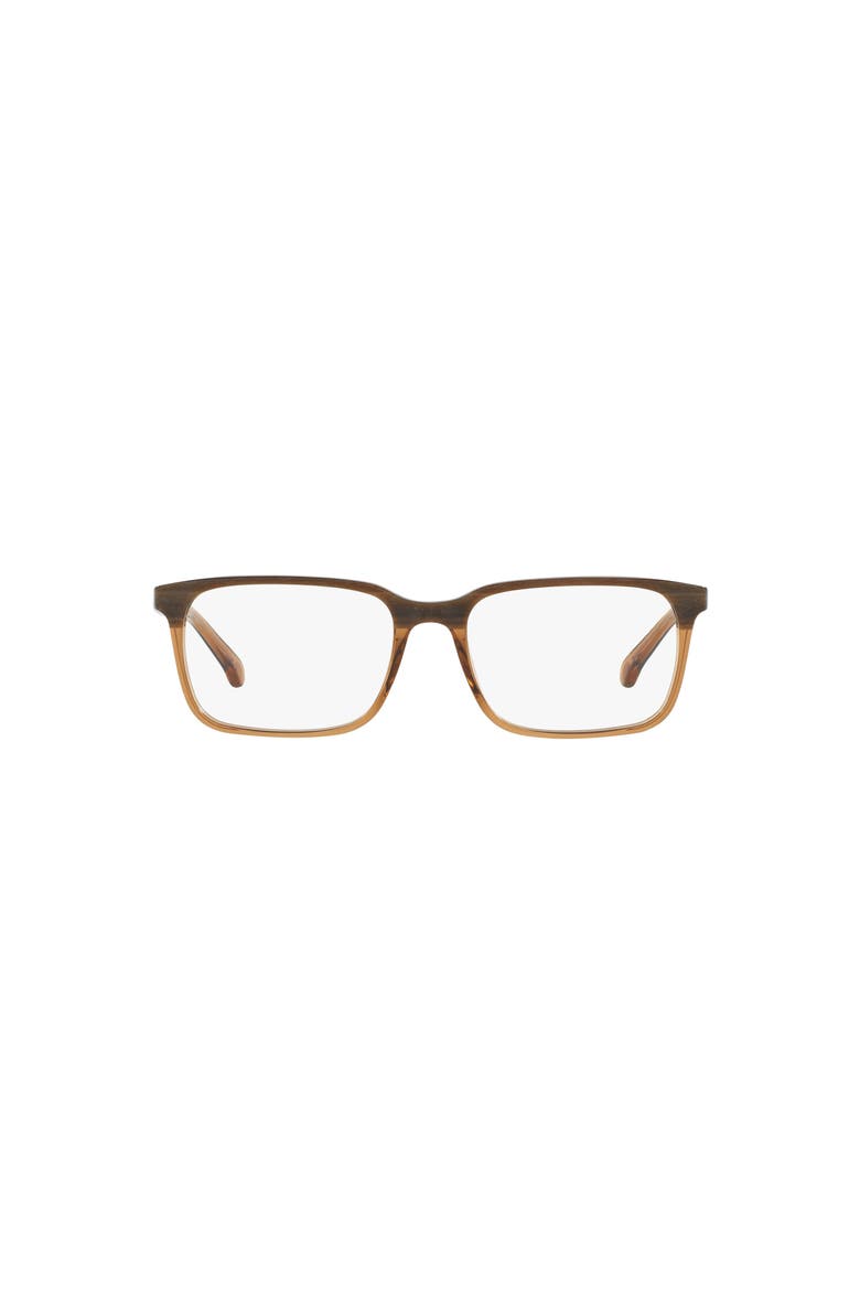 56mm Rectangle optical glasses, Alternate, color, Brown