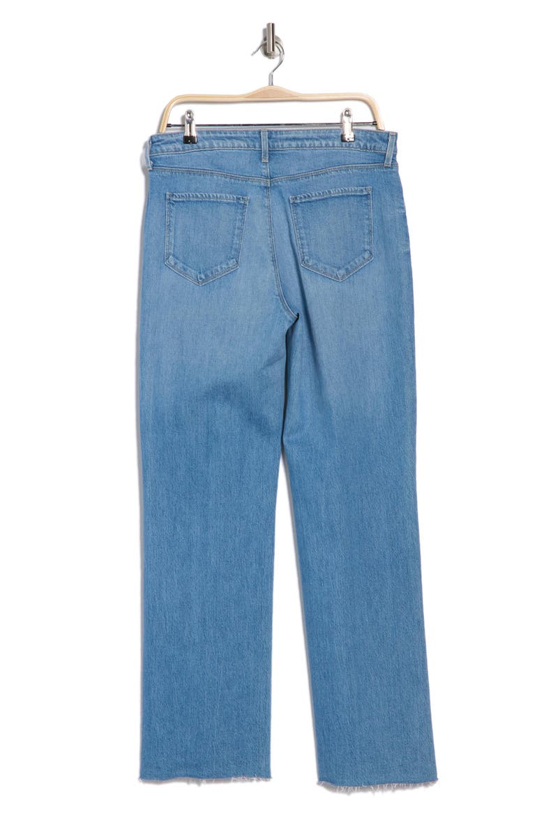 Tiana High Waist Raw Hem Wide Leg Jeans, Alternate, color, SENECA