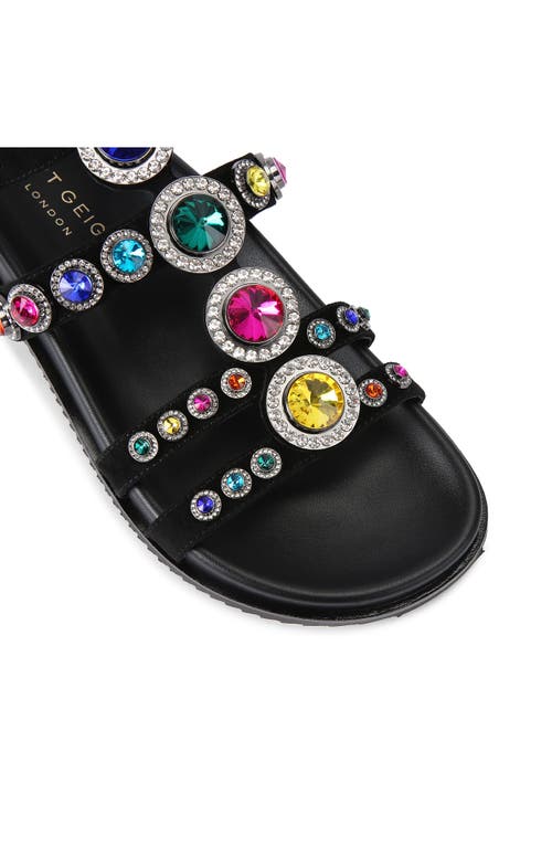 Shop Kurt Geiger London Octavia Gladiator Sandal In Charcoal