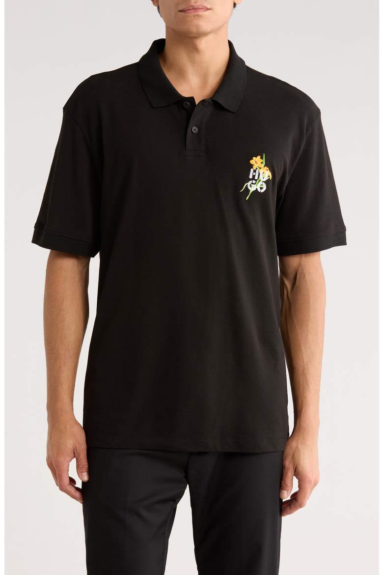 Diblospol Cotton Polo, Main, color, BLACK