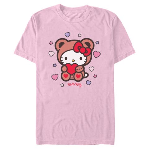 Men's Hello Kitty Cute Valentine Bear  Graphic T-Shirt