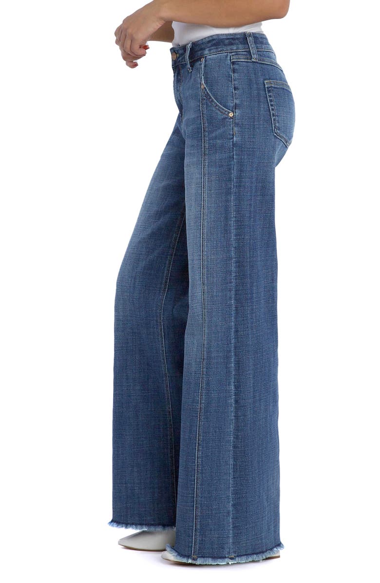 HINT OF BLU Mighty High Waist Wide Leg Jeans, Alternate, color, 