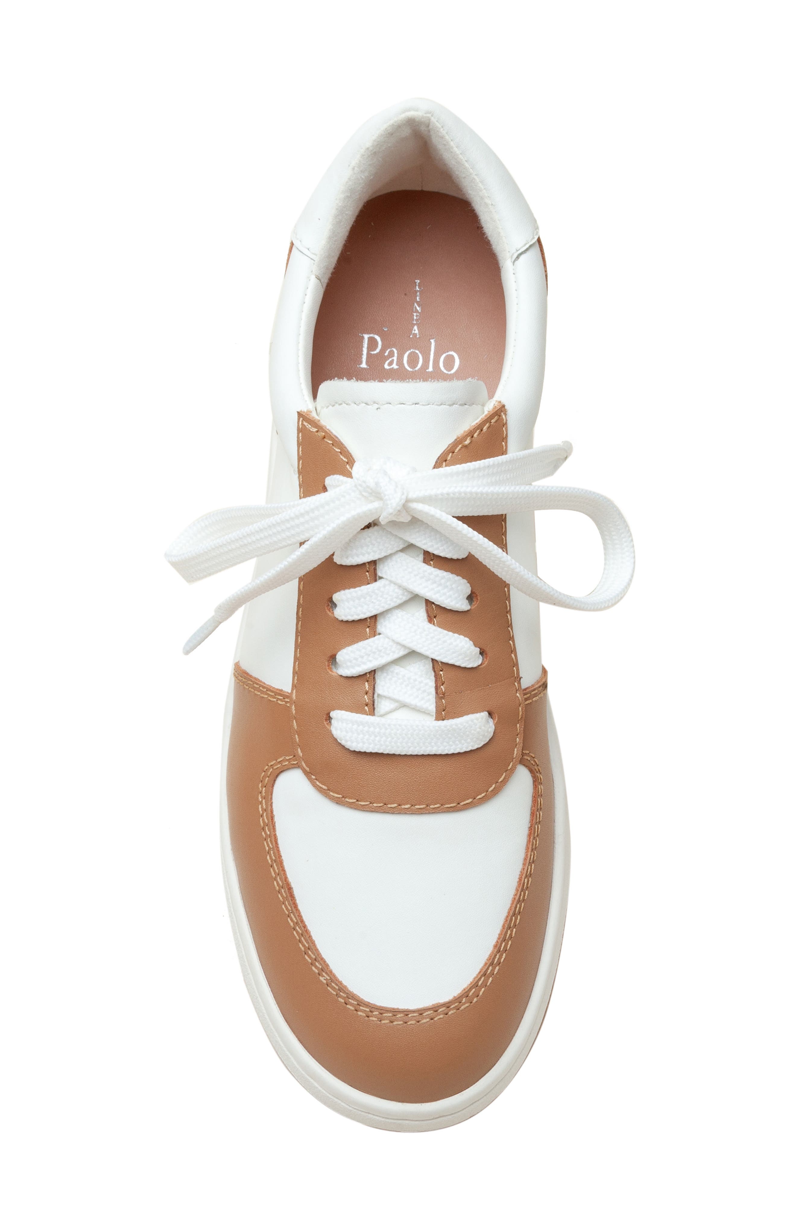 Linea Paolo Krista Sneaker, Alternate, color, Eggshell/ Desert
