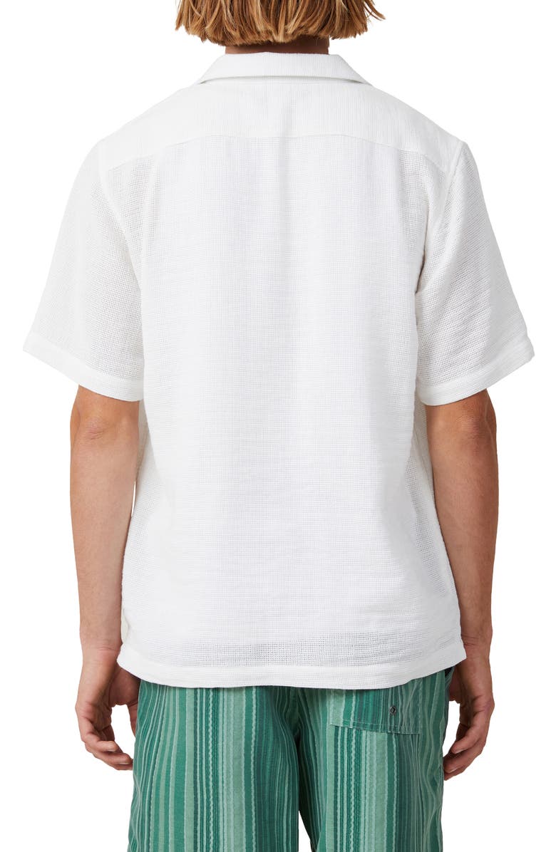 Cotton On Palma Cotton Camp Shirt, Alternate, color, White