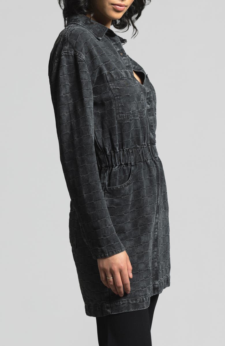 WEEKEND LOS ANGELES Adoria Texture Long Sleeve Mini Shirtdress, Alternate, color,