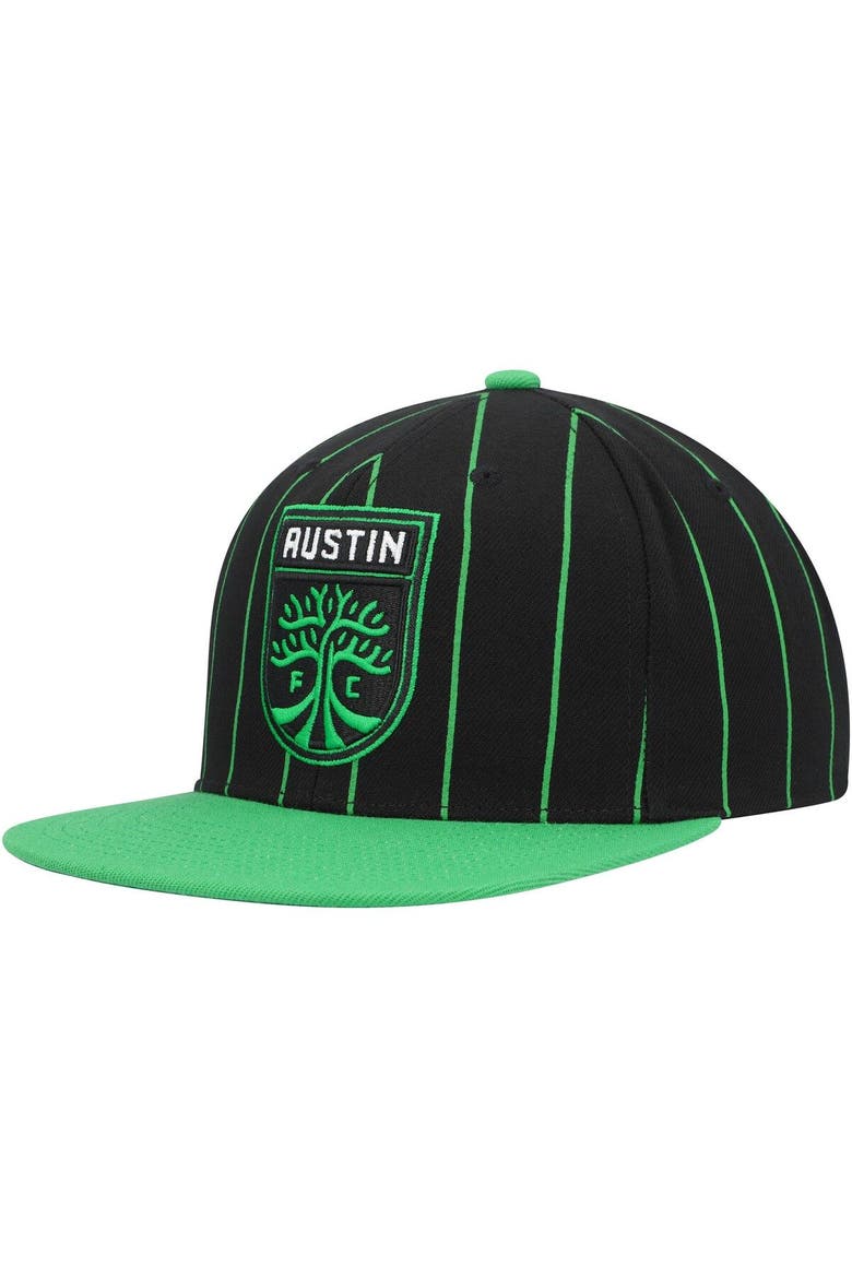 Men's Mitchell & Ness Black Austin FC Team Pin Snapback Hat, Alternate, color, Black