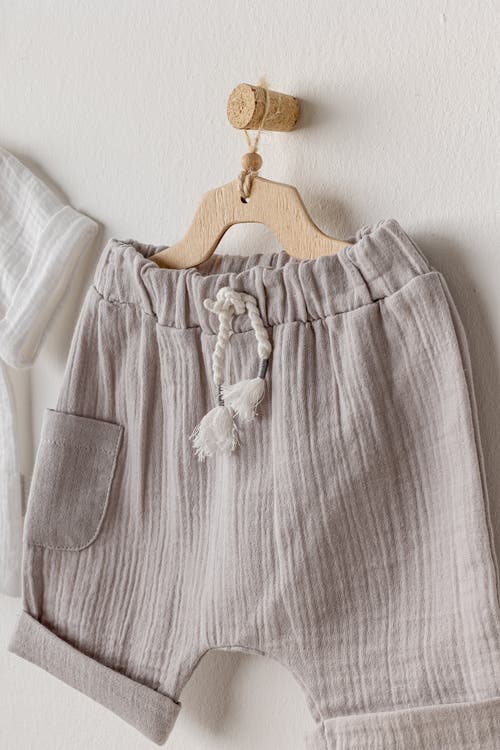 Shop Andy Wawa Shorts Button Outfit In Grey