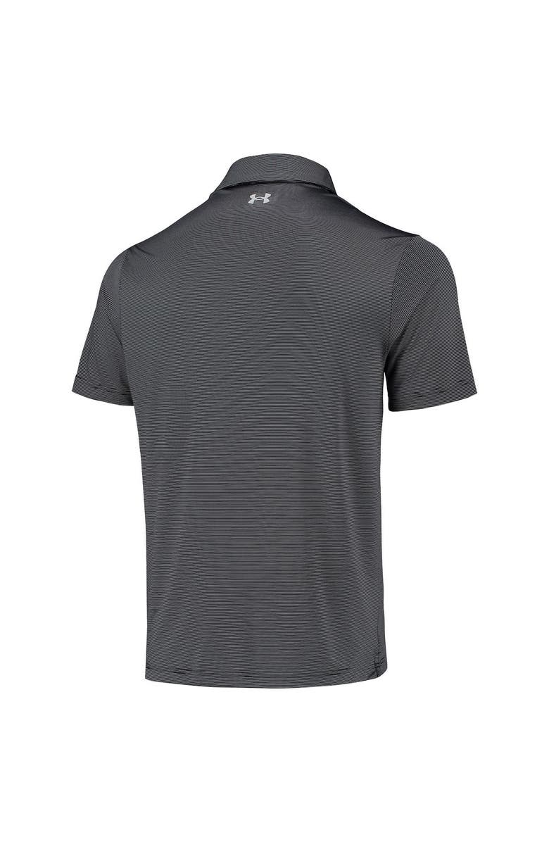 Under Armour Men's Under Armour Black Northwestern Wildcats Green Trail Stripe Polo, Alternate, color, Black