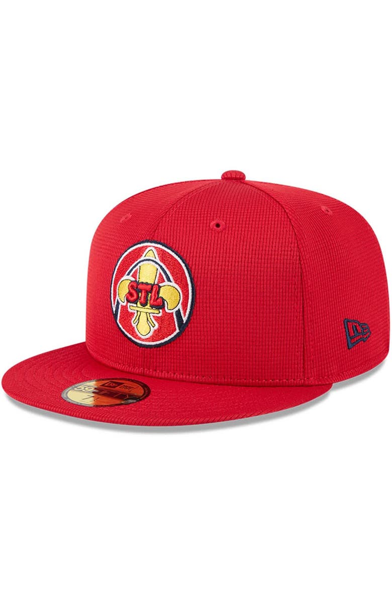 New Era Men's New Era Red St. Louis Cardinals City Connect Batting Practice 59FIFTY Fitted Hat, Alternate, color, Red