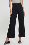 GUESS Dakota High Waist Belted Crop Wide Leg Jeans