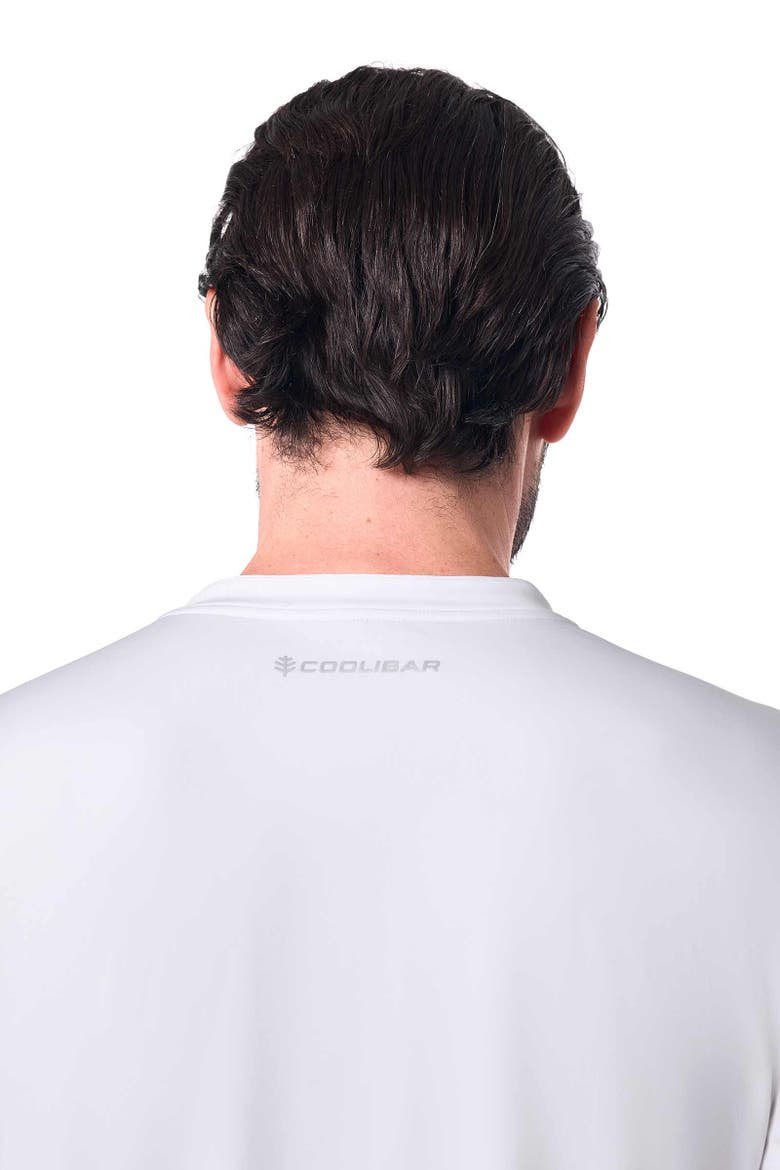 Men's Tiebreaker Long Sleeve Tennis T-Shirt, UPF 50+ Sun Protection, Alternate, color, White
