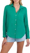Bella Dahl Garment Dyed Linen Button-Up Shirt
