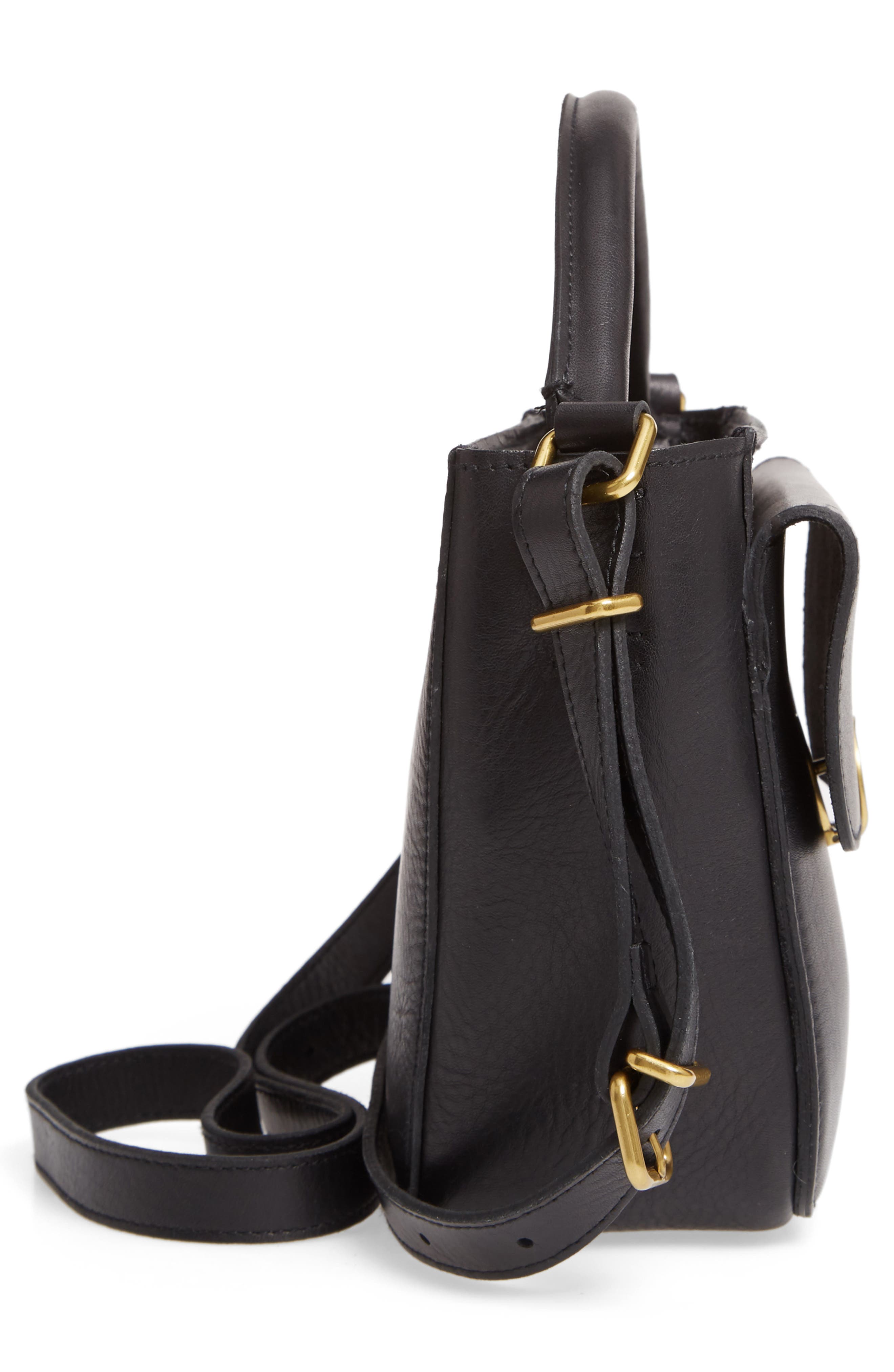 Madewell The Mini Abroad Leather Crossbody Bag, Alternate, color, 