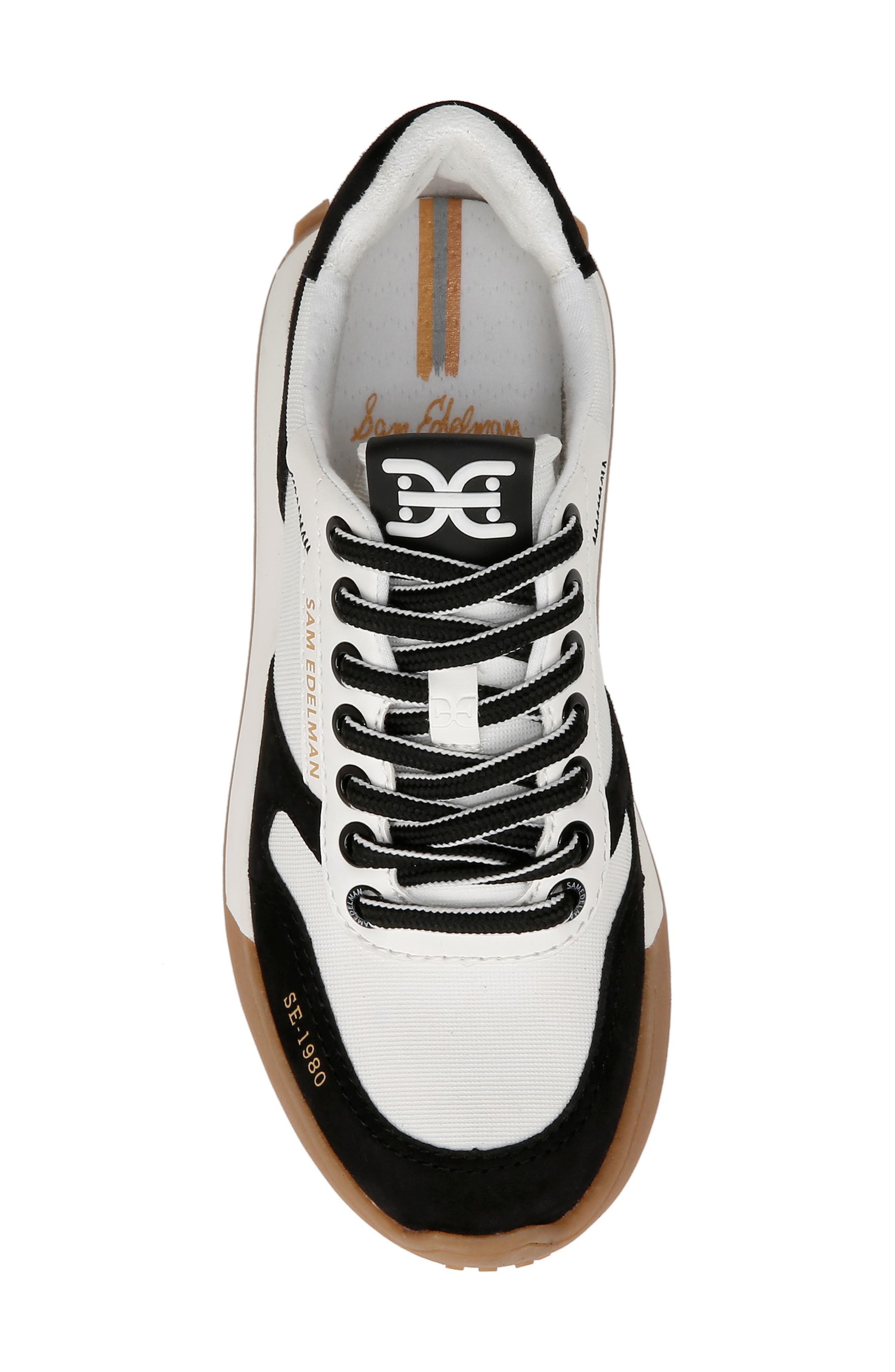 Sam Edelman Layla Sneaker, Alternate, color, Black/White