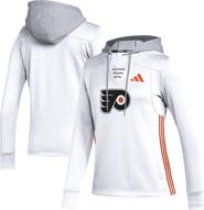 adidas Women's adidas White Philadelphia Flyers Refresh Skate Lace AEROREADY Pullover Hoodie